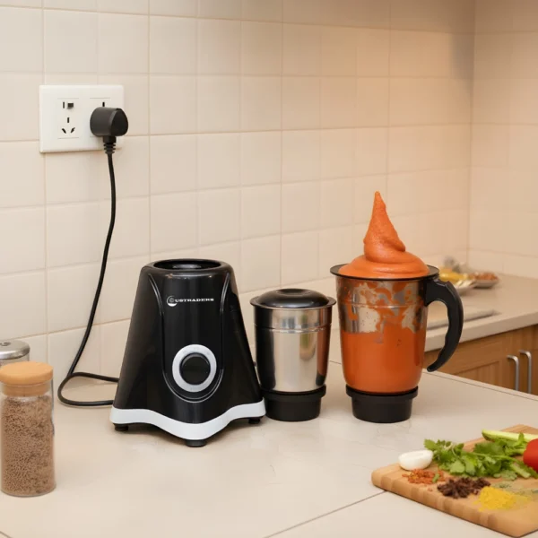 U S Traders Neutral Model Mixer Grinder (White & Black)